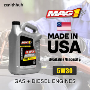 Mag-1 Full Synthetic 5W-30 - 5 QUARTS (4.73 Liters) (Gas / Diesel Engine)