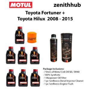 MOTUL DIY Oil Change Package Toyota Fortuner / Hilux  (2008 - 2015)