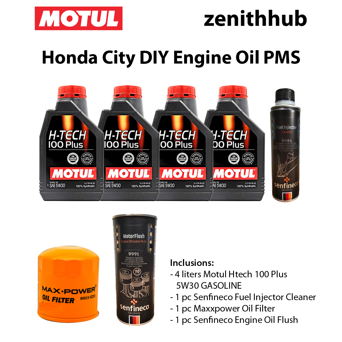 MOTUL DIY Oil Change Package Honda City (2008 - 2025)