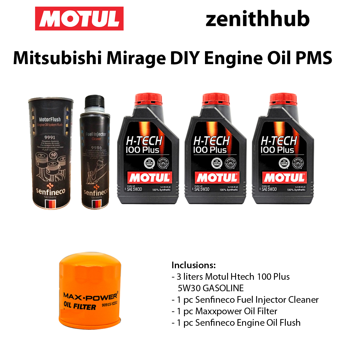 MOTUL DIY Oil Change Package Mitsubishi Mirage (All Models) - Image 3